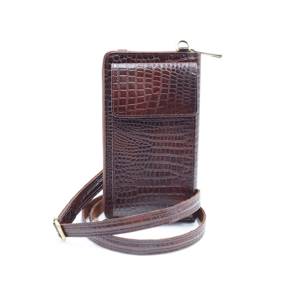 AS-MCB-01-Croco-Brown Bags for men by y-not India