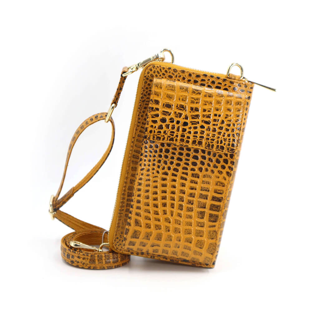 AS-MCB-01-Croco-Yellow Bags for men by y-not India